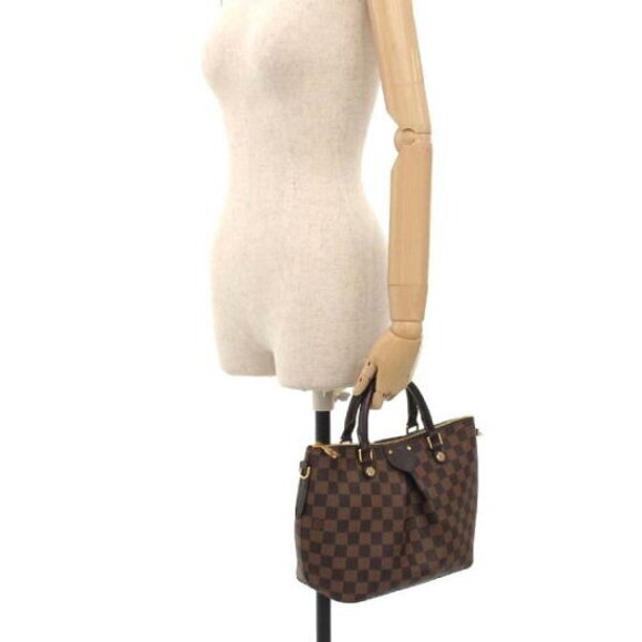 Louis Vuitton Damier Ebene Sienna Shoulder Bag Brown - Picture 8 of 8